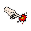 finger poke cartoon