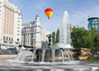 The Satue at the Spain Square in Madrid The Satue at the Spain Square in Madrid