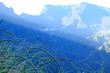 rayons de soleil sur le cirque de Cilaos, île de la Réunion rayons de soleil sur le cirque de Cilaos, île de la Réunion