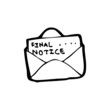 final notice letter cartoon