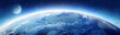 earth and moon