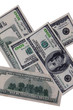 Money pile $100 dollar bills