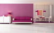 modern purple living room