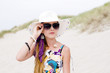 Photo: Model girl on the beach Model girl on the beach