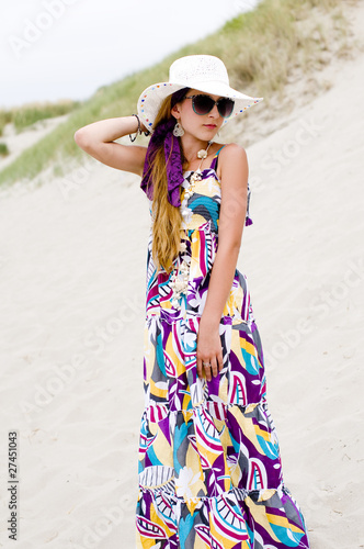 Photo: Model girl on the beach Model girl on the beach
