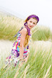 Model girl on the beach
