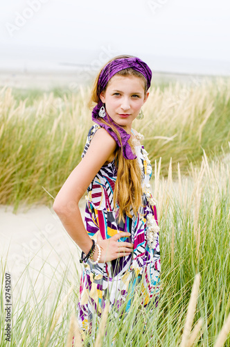 Photo: Model girl on the beach Model girl on the beach