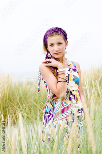 Photo: Model girl on the beach Model girl on the beach
