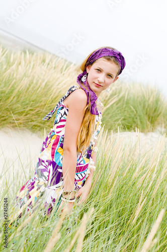 Photo: Model girl on the beach Model girl on the beach