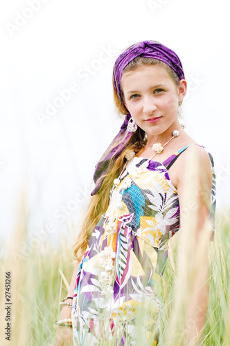 Photo: Model girl on the beach Model girl on the beach