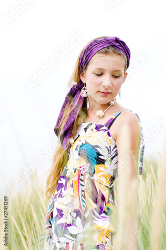 Photo: Model girl on the beach Model girl on the beach