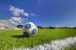 Soccer Ball on football field
