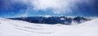 Panorama snow declivity