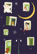 New Year's, Christmas congratulatory card