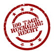 stempel 100 tage rückgaberecht I