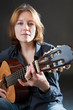 Girl with a guitar