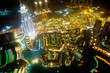 Panorama of down town Dubai city - UAE