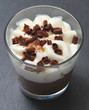 Verrine chocolat sur ardoise
