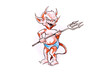 Sketch of tattoo art, monster, devil