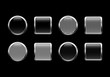 Black glossy buttons Black glossy buttons