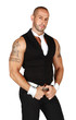tatoué, musclé