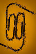 Paperclip under Sparkling water