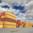 containers in logistic harbor containers in logistic harbor