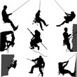 rock climbing - vector