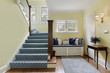 Entry area with yellow walls