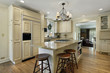 Kitchen with large center island