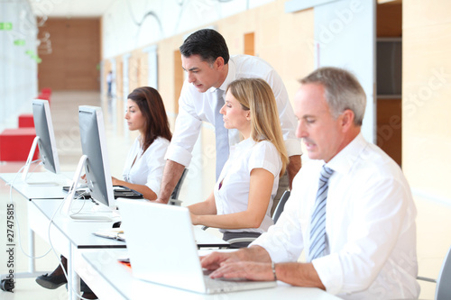 Foto: Business training in modern offices Business training in modern offices