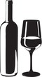 wine bottle glass