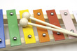 Toy xylophone on white Toy xylophone on white
