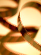 The movie. Closeup of a filmstrip