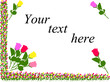 background with rose - vector background with rose - vector