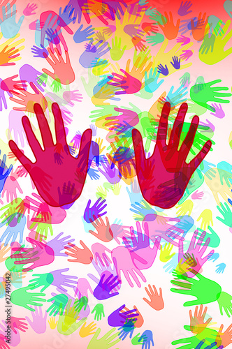 Illustration: hands hands