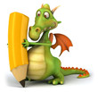 Dragon et crayon
