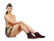 Sexy military woman