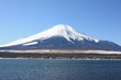 河口湖から見た富士山