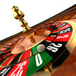 Casino Roulette on white