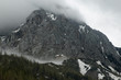mountain peak in snow