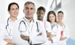 Photo: expertise doctor multiracial nurse team row expertise doctor multiracial nurse team row