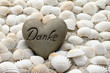 Herz mit der Aufschrift Danke