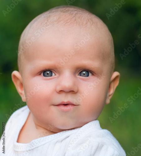 Photo: baby on nature baby on nature