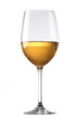 White wine glass isolated over white background White wine glass isolated over white background