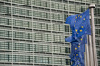 Foto: Drapeaux européen de la commission européenne à Bruxelles Drapeaux européen de la commission européenne à Bruxelles
