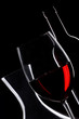 Red wine. Bottle, glass and decanter silhouette Red wine. Bottle, glass and decanter silhouette