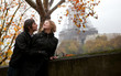 Photo: Romantic couple in Paris at fall Romantic couple in Paris at fall