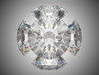 Five brilliant cut diamonds
