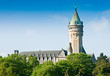 Luxembourg sight - castle tower with clock